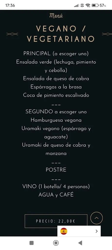 Menu_Enovin_Cerdanyola del Vallès_image_2