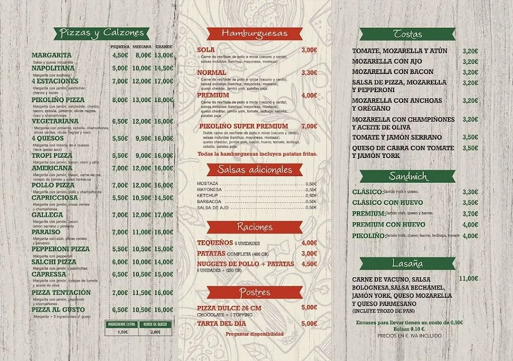 Menu_Pizzeria Pikoliño_Ordes_immagine_2