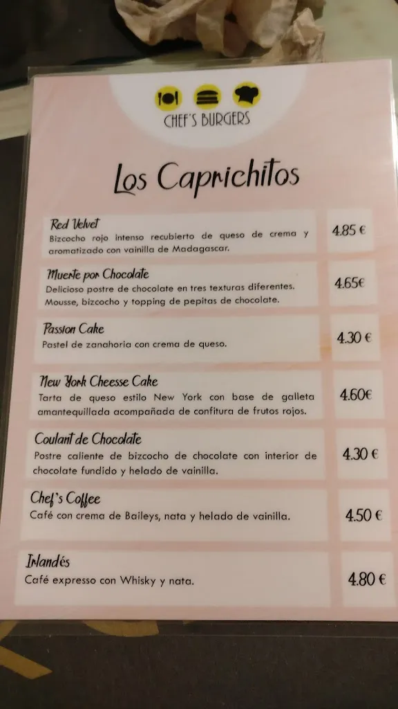 Menu_Chef's Burgers_Cerdanyola del Vallès_immagine_2