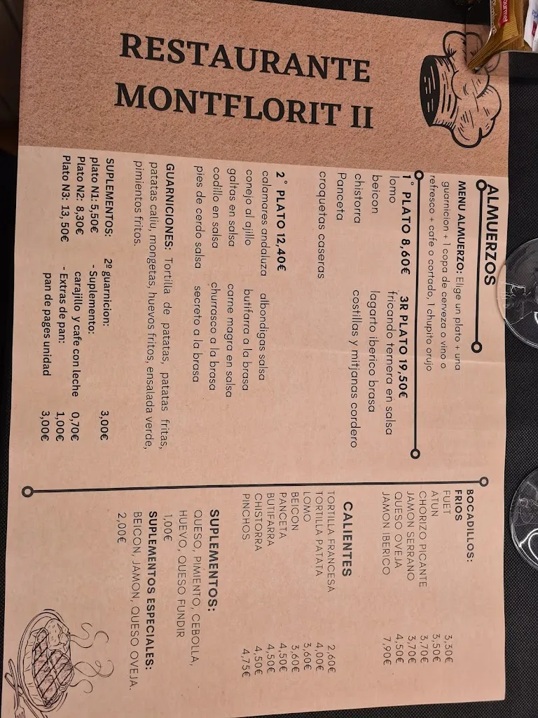 Menu_RESTAURANTE MONTFLORIT II_Cerdanyola del Vallès_immagine_3