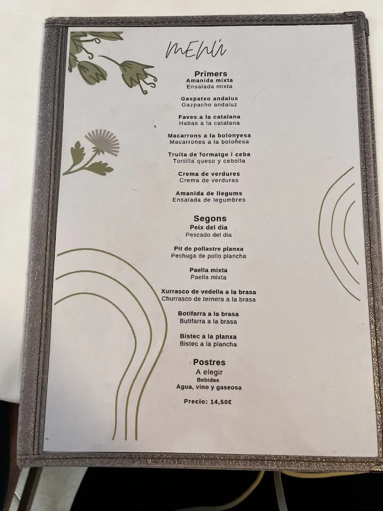 Menu_Xerolive_Cerdanyola del Vallès_image_1