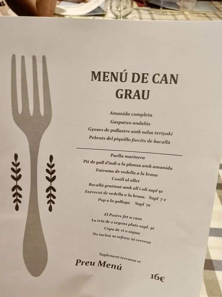 Menu_Bar Restaurant Grau S C P_Cerdanyola del Vallès_image_1
