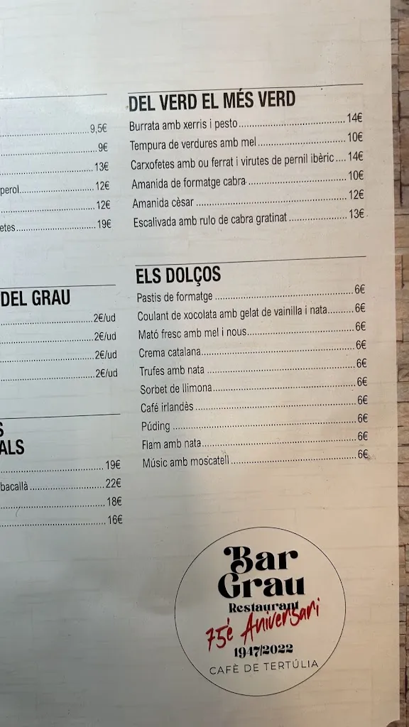 Menu_Bar Restaurant Grau S C P_Cerdanyola del Vallès_image_3