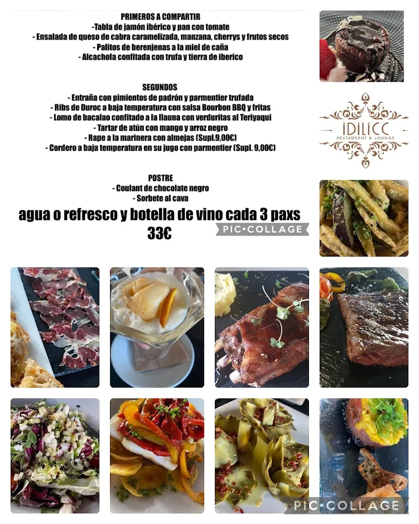 Menu_Idilicc restaurant_Cervelló_image_1