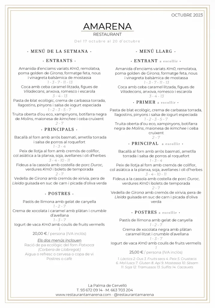 Menu_Restaurant Amarena_Cervelló_immagine_2