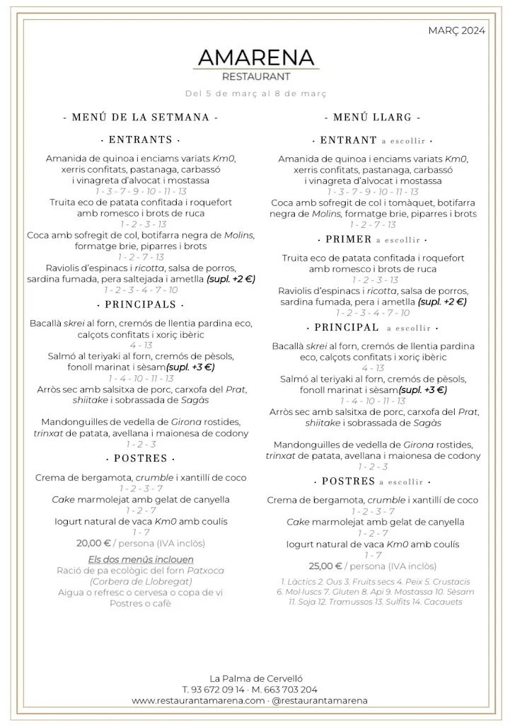 Menu_Restaurant Amarena_Cervelló_immagine_3