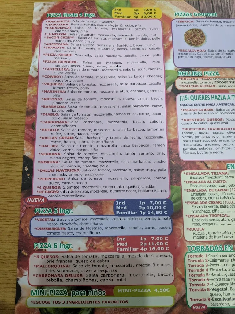 Menu_Dallas Pizza Cervello_Cervelló_immagine_2