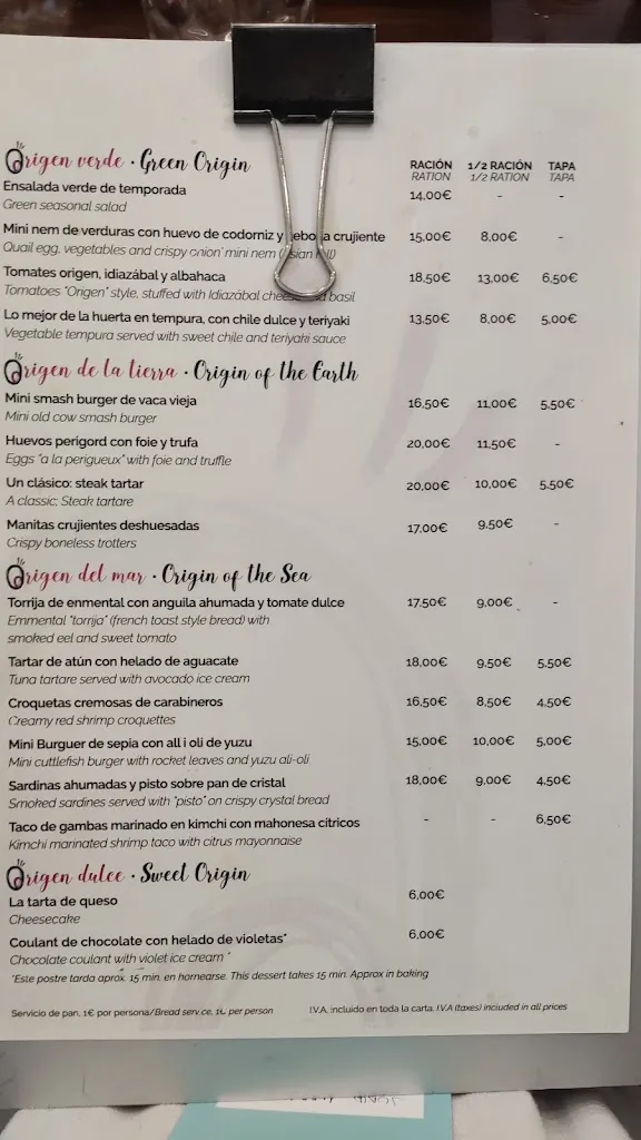 Menu_Origen Taberna Madrid_Amés_image_2