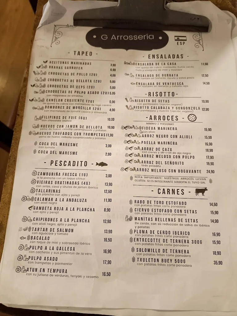 Menu_Restaurant El Garrofer_Cervelló_image_1