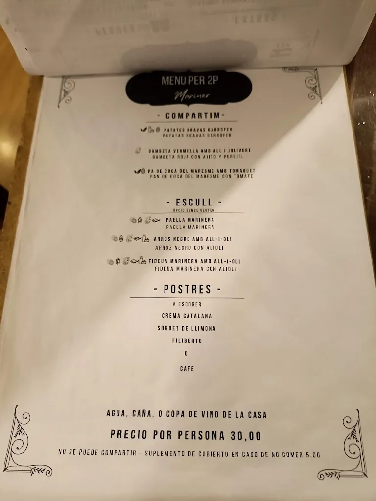 Menu_Restaurant El Garrofer_Cervelló_image_3