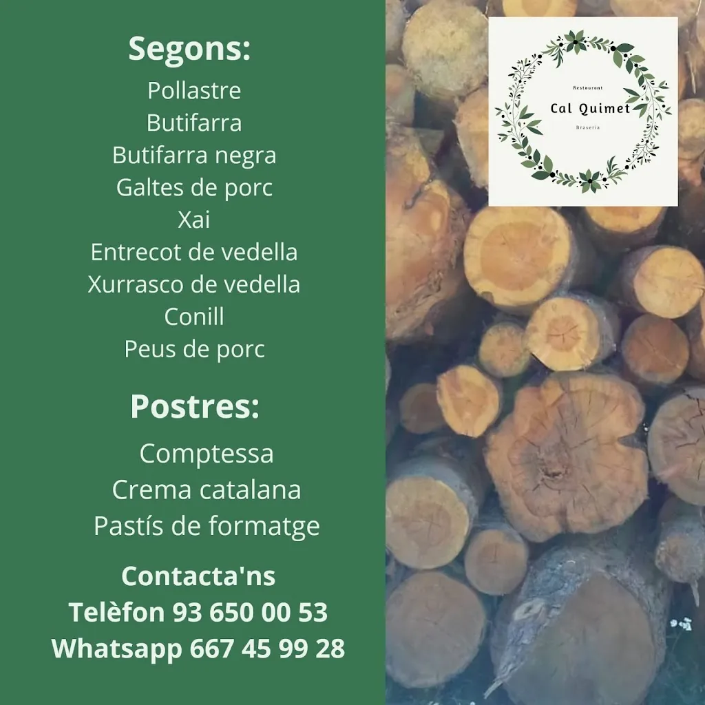 Menu_Restaurant Cal Quimet_Cervelló_image_1