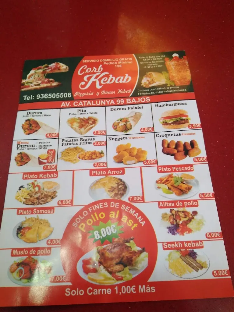 Menu_Corb Doner Kebab_Corbera de Llobregat_immagine_4