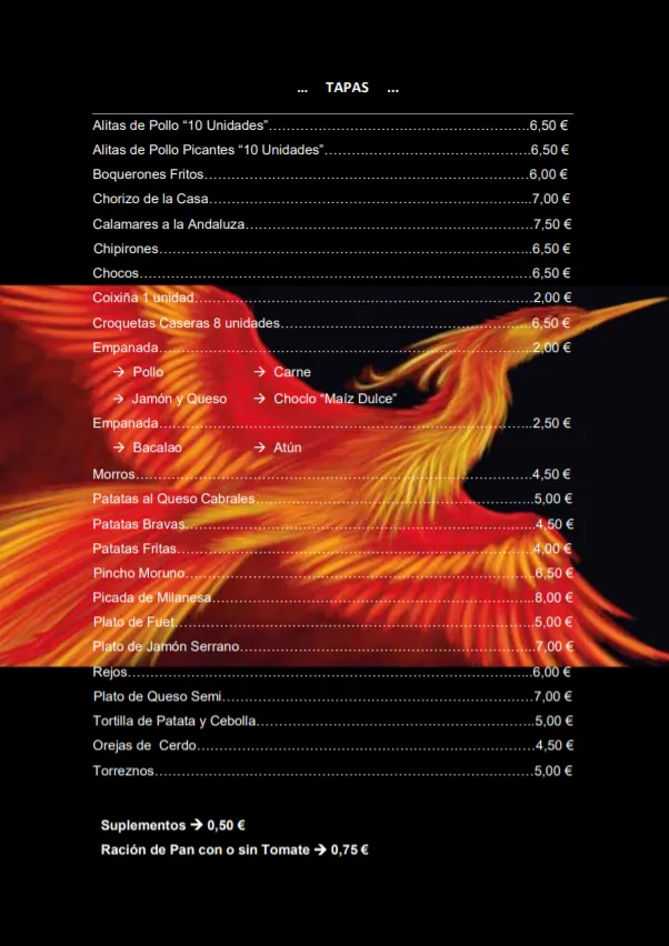 Menu_El Fenix_Corbera de Llobregat_immagine_2