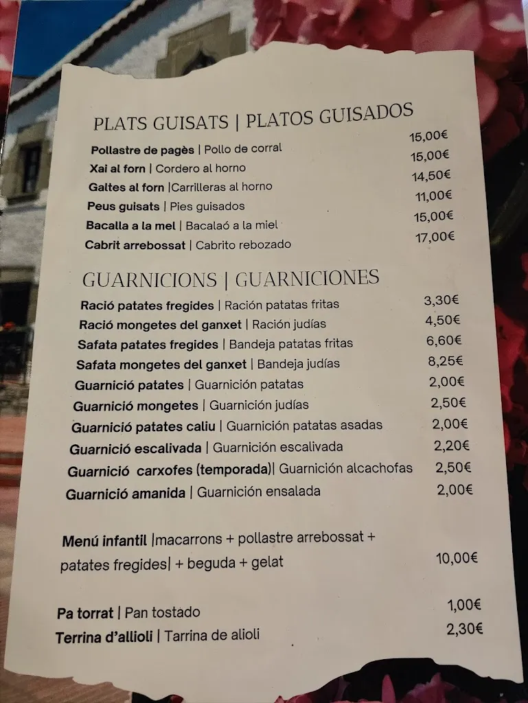 Menu_Restaurant Can Guinart_Dosrius_image_4
