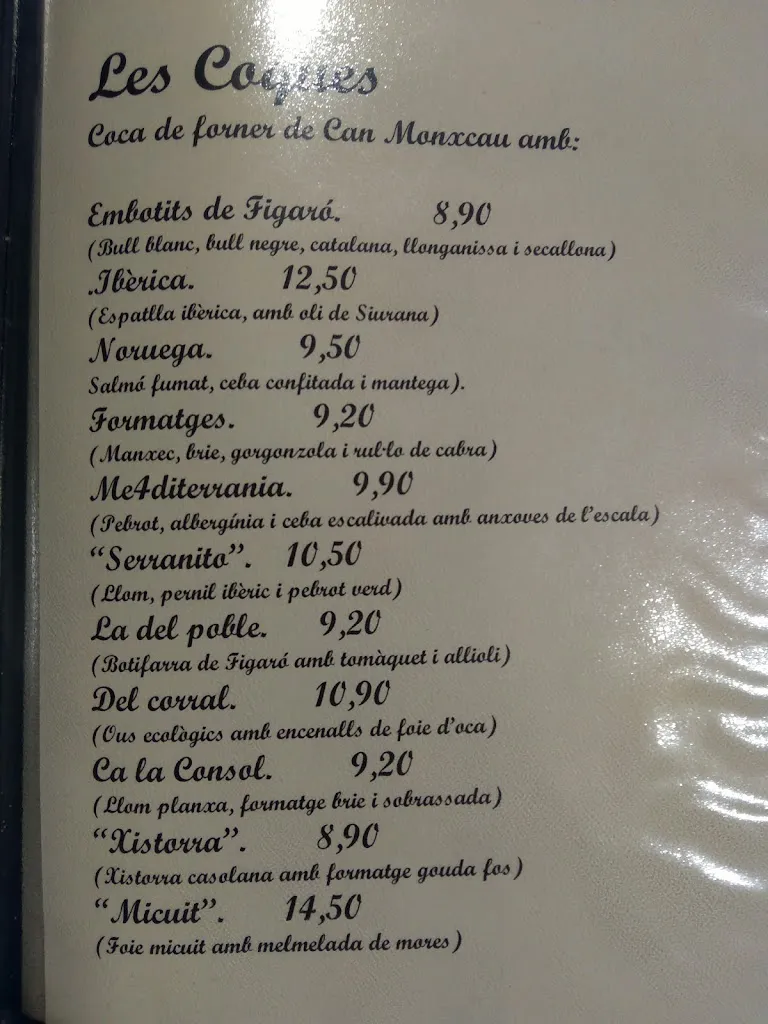 Menu_Restaurant Ca la Consol_Figaró-Montmany_image_2