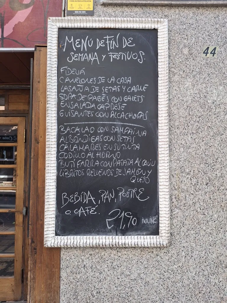 Menü_Restaurante Entre Copas_Cornellà de Llobregat_Bild_1