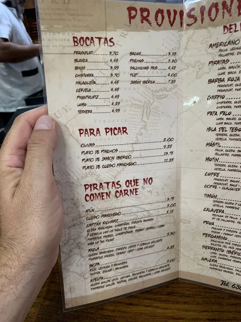 Menu_L'Autèntic Piratas Frankfurt_Cornellà de Llobregat_immagine_1
