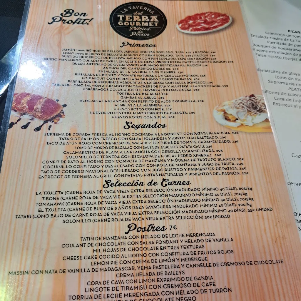 Menu_La Taverna del Terra Gourmet: Fábrica de Pintxos_Cornellà de Llobregat_image_3