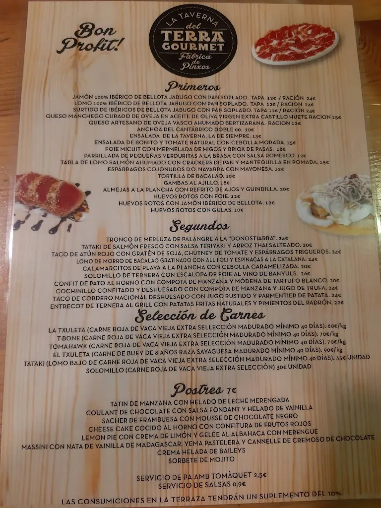 Menu_La Taverna del Terra Gourmet: Fábrica de Pintxos_Cornellà de Llobregat_image_4