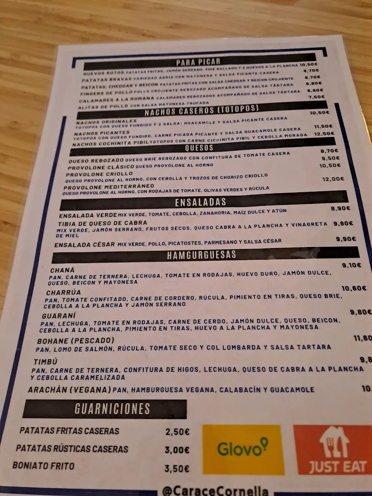 Menu_Restaurant Caracé_Cornellà de Llobregat_immagine_4