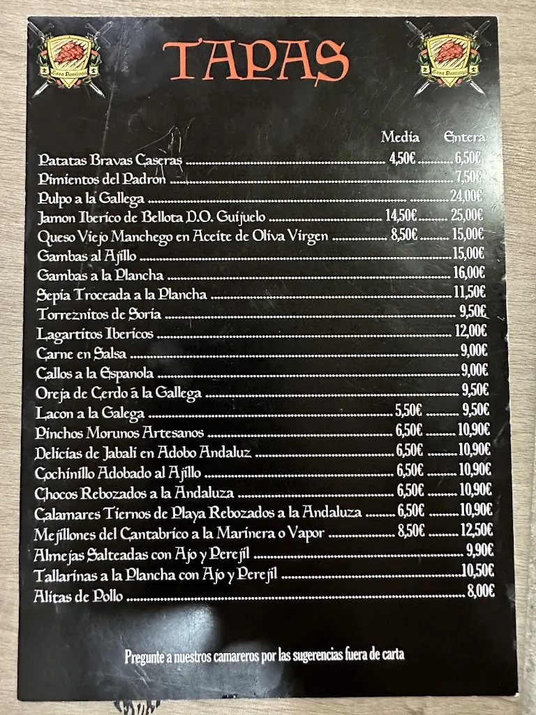 Menu_Casa Domingo_Cornellà de Llobregat_image_1