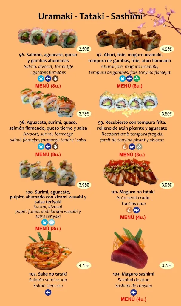 Menu_Restaurant Japonès Sakuraya Cornellà_Cornellà de Llobregat_immagine_1