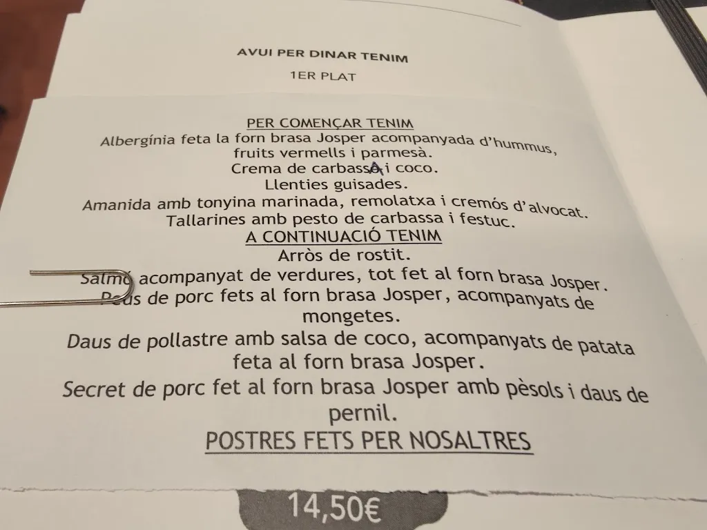 Menu_La Coca de Folgueroles: Botiga & Restaurant & Obrador_Folgueroles_image_1