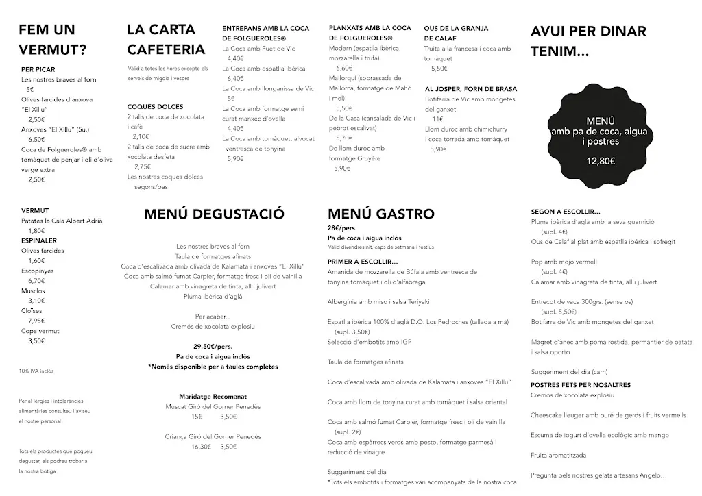 Menu_La Coca de Folgueroles: Botiga & Restaurant & Obrador_Folgueroles_image_3