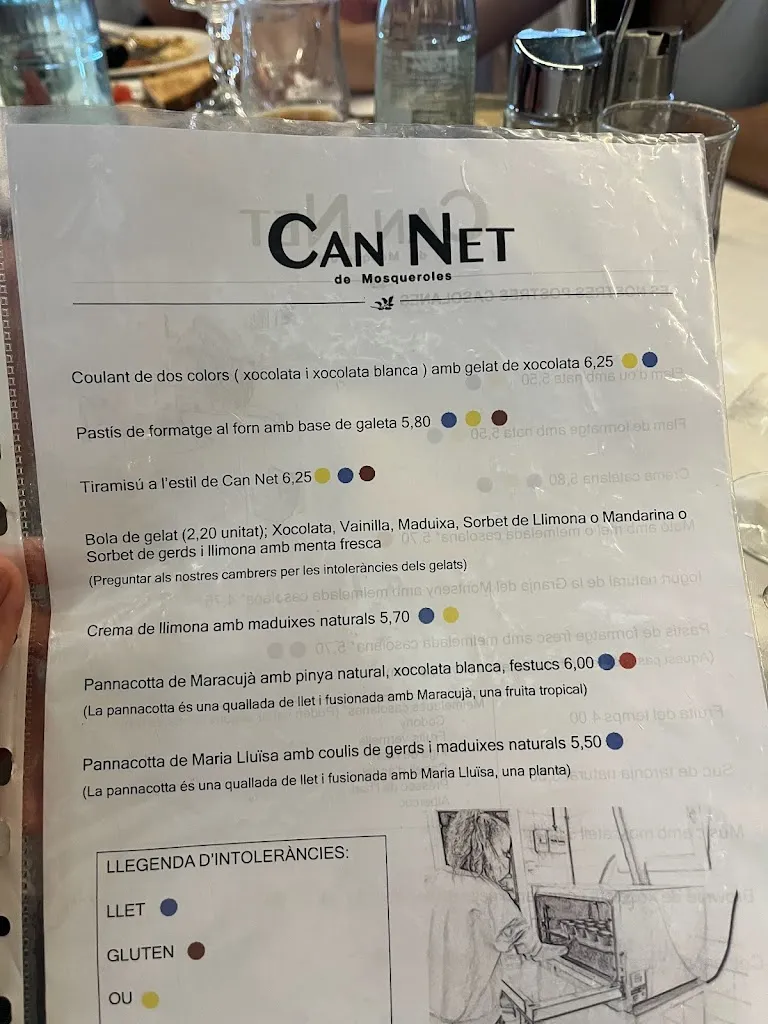 Menu_Restaurant Can Net, Mosqueroles_Fogars de Montclús_image_1