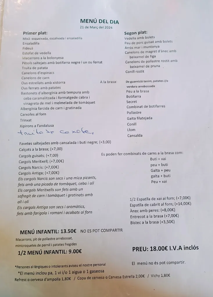 Menu_Restaurant Can Net, Mosqueroles_Fogars de Montclús_image_3