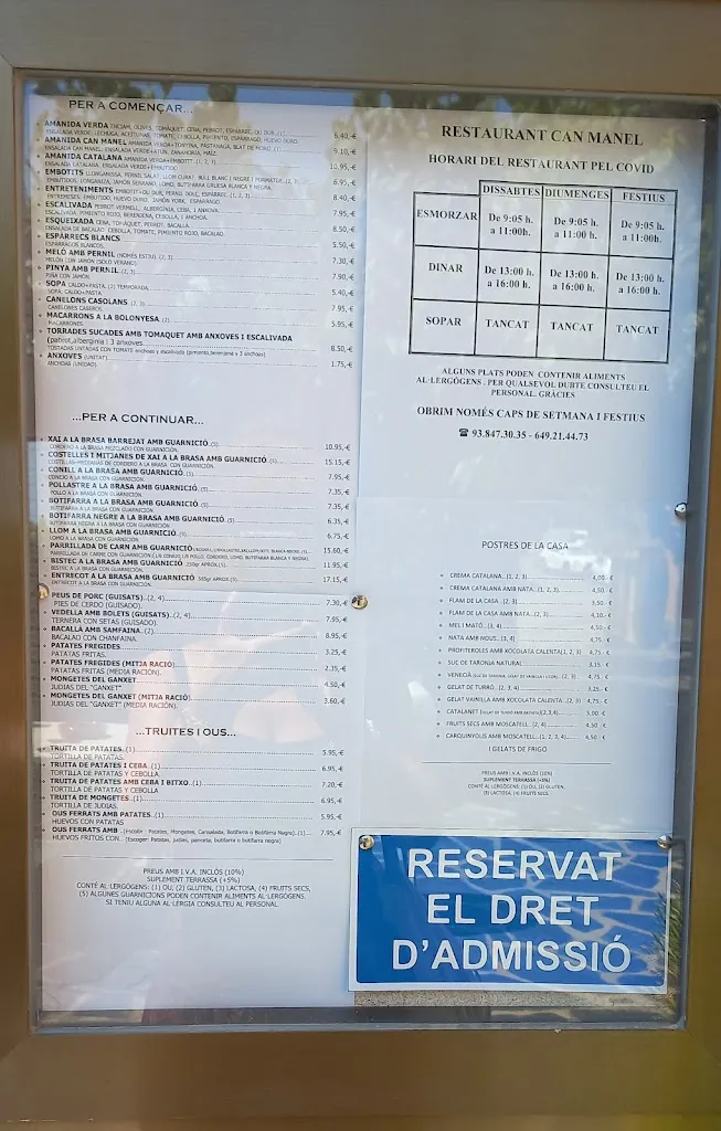 Menu_Restaurant Can Manel de Montseny_Fogars de Montclús_image_1