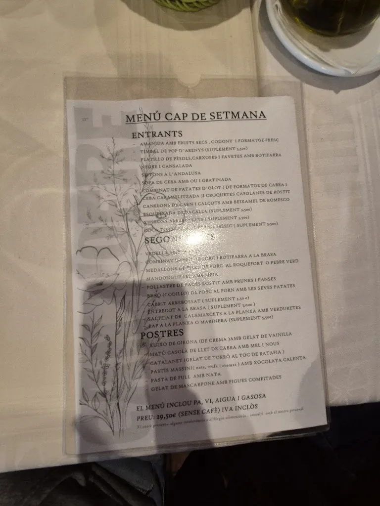 Menu_Restaurant Can Nofre_Fogars de Montclús_image_4