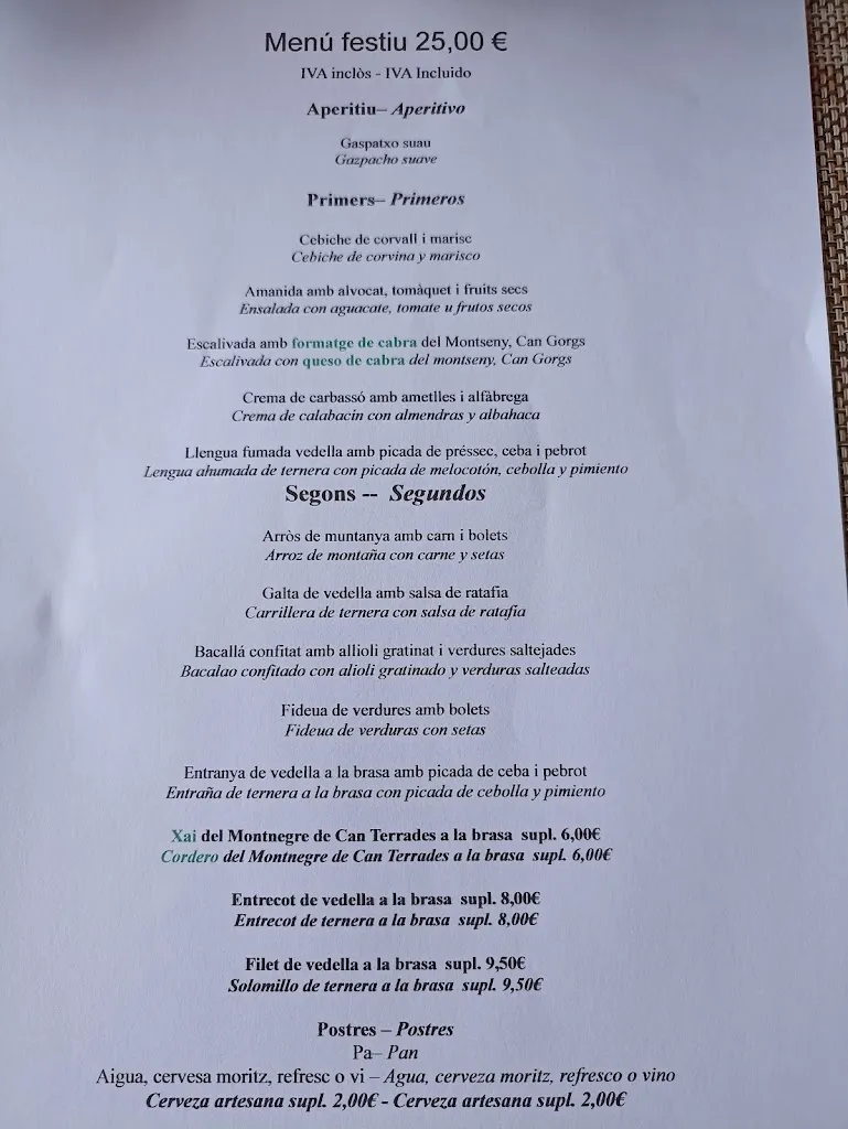 Menu_La Vall del Montseny_Fogars de Montclús_immagine_2