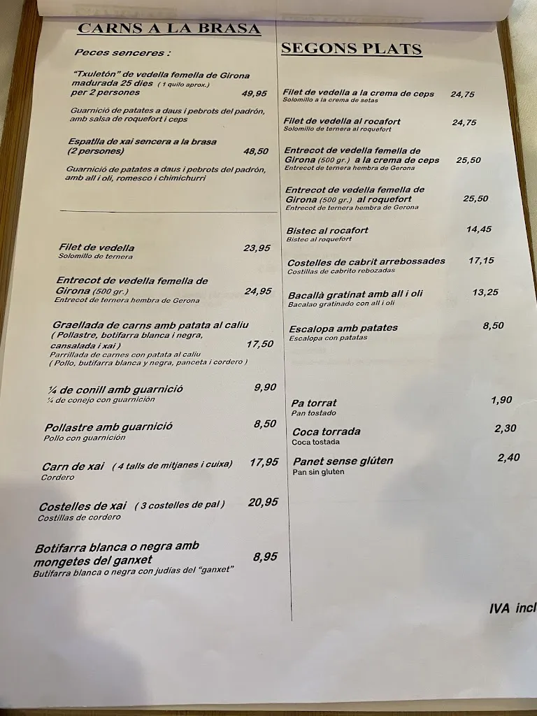 Menu_Restaurant La Terrassa De Campins_Fogars de Montclús_immagine_2