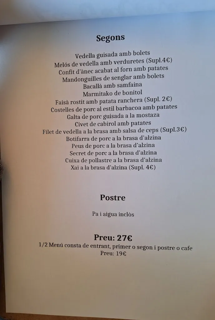Menu_Restaurant La Calma_Fogars de Montclús_image_1