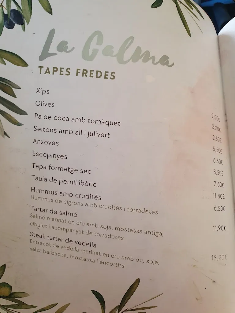 Menu_Restaurant La Calma_Fogars de Montclús_image_4