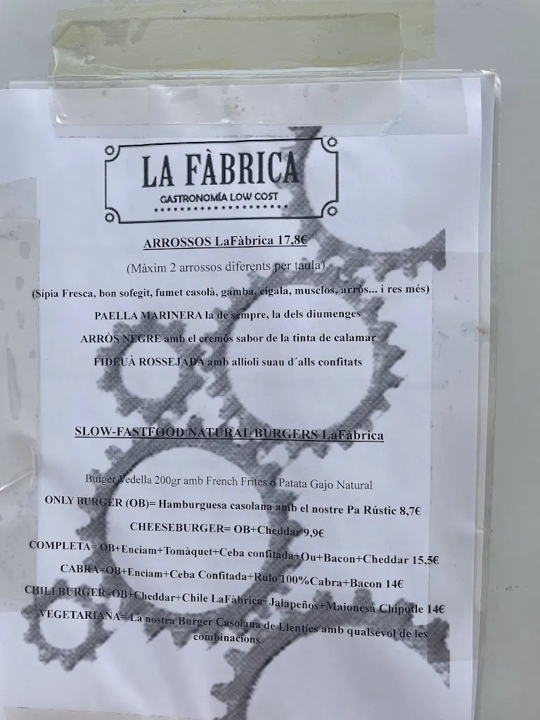 Menu_La Fàbrica_Esplugues de Llobregat_image_1