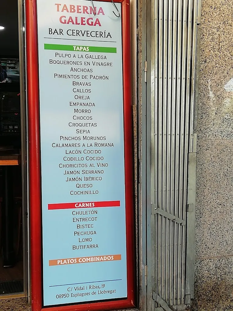 Menu_Taberna Gallega_Esplugues de Llobregat_image_3