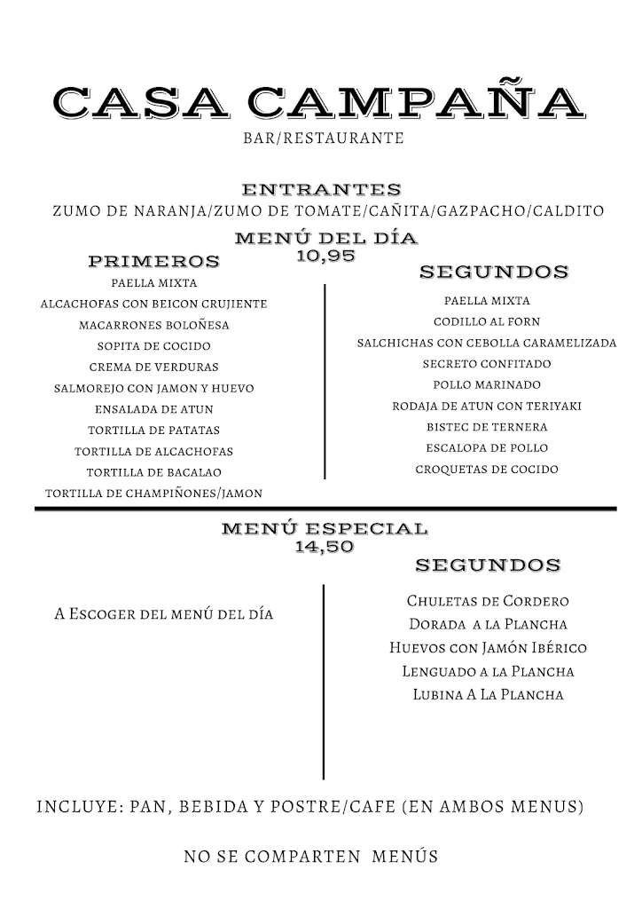 Menu_Bar Restaurant Antonio Campaña_Esplugues de Llobregat_image_1