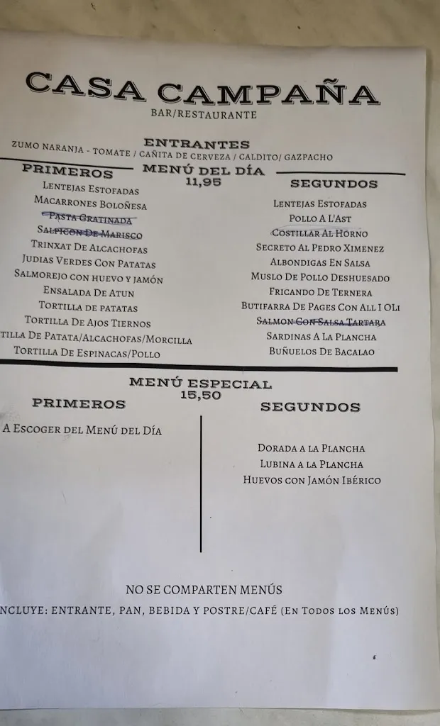 Menu_Bar Restaurant Antonio Campaña_Esplugues de Llobregat_image_3