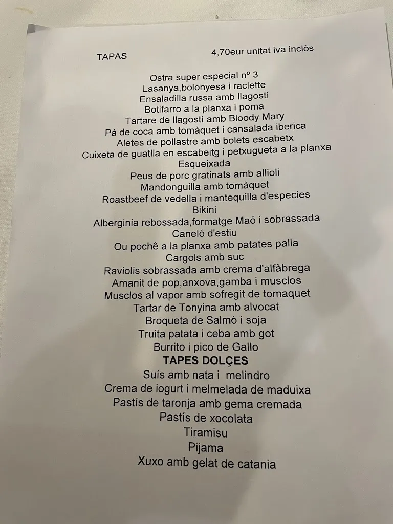 Menu_Restaurant Major 36_Gavà_image_2