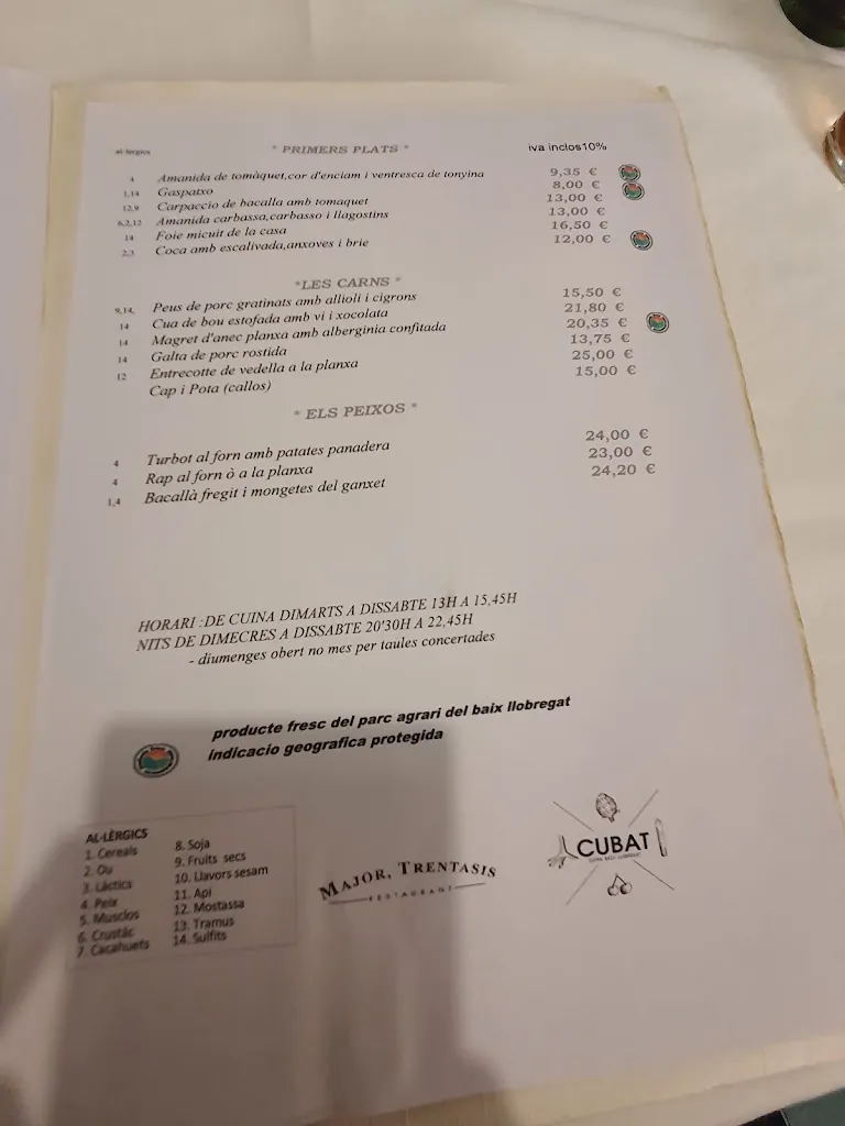 Menu_Restaurant Major 36_Gavà_image_3