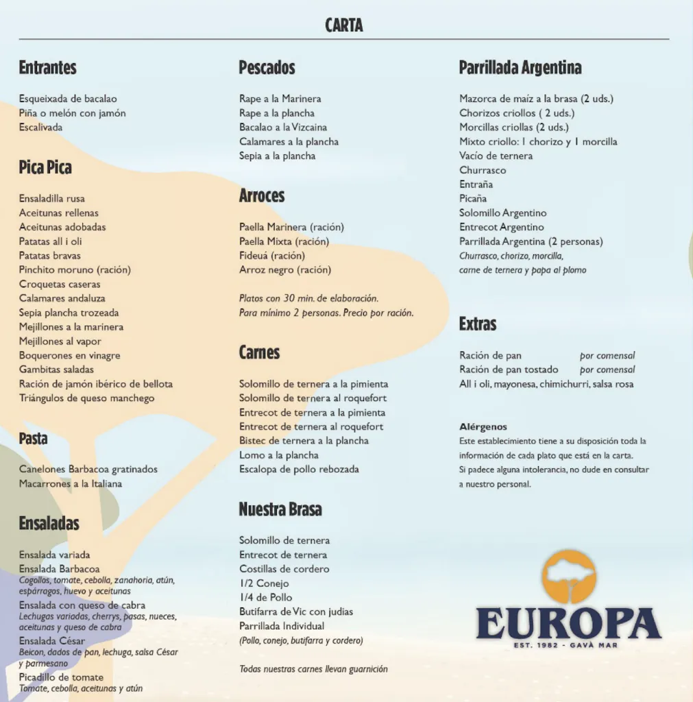 Menu_Restaurante EUROPA Barbacoa_Gavà_image_1