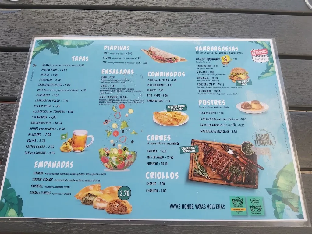 Menu_Chiringuito Che Charlie_Cubelles_image_3