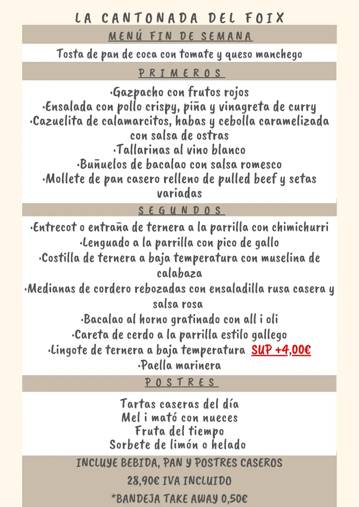 Menu_Restaurant La Cantonada del Foix_Cubelles_image_1