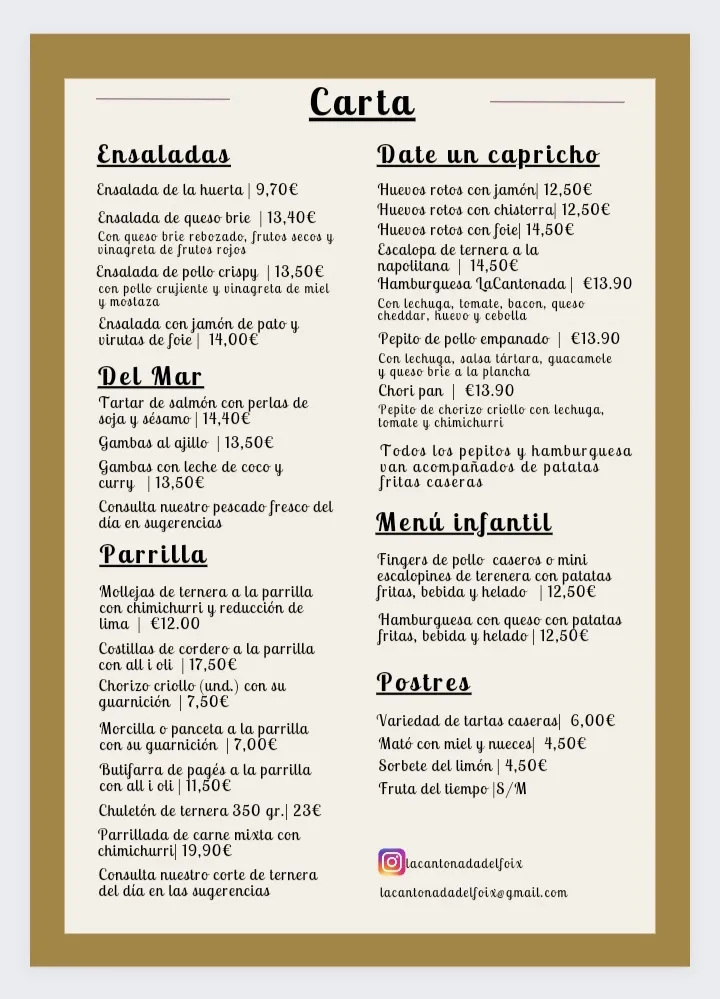 Menu_Restaurant La Cantonada del Foix_Cubelles_image_4