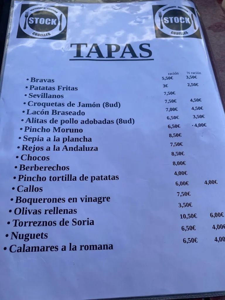 Menu_STOCK Bar Restaurant_Cubelles_image_4