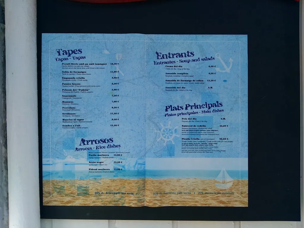 Menu_Restaurant Club Maritim Cubelles_Cubelles_image_4