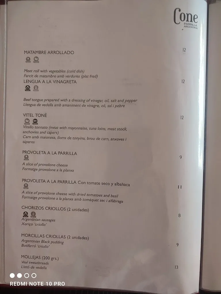 Menu_Cone Parrilla Argentina_Cubelles_image_4