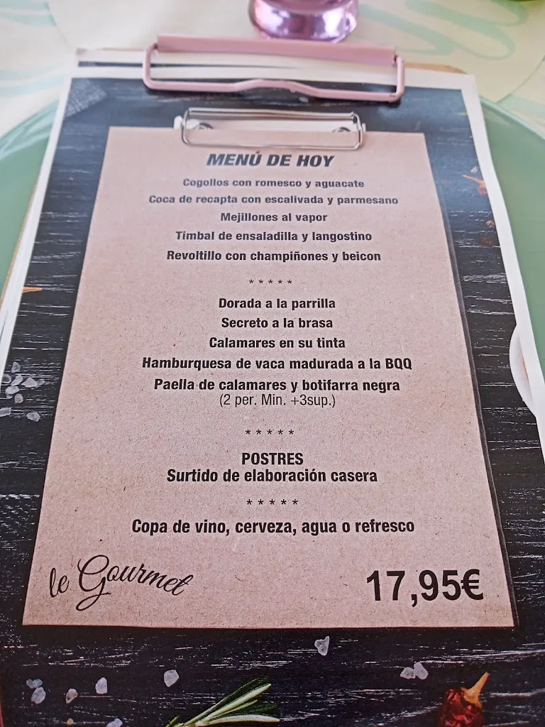 Menu_Le Gourmet Arrosseria_Cubelles_image_4